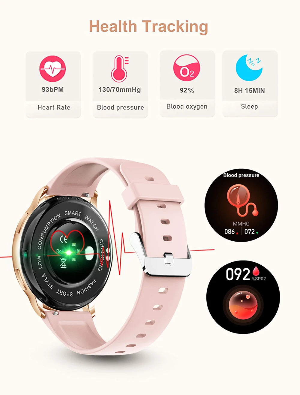 MEVADEN-Bluetooth chamada relógio inteligente para homens e mulheres, relógios personalizados, esporte fitness tracker, freqüência cardíaca, android, ios, y22