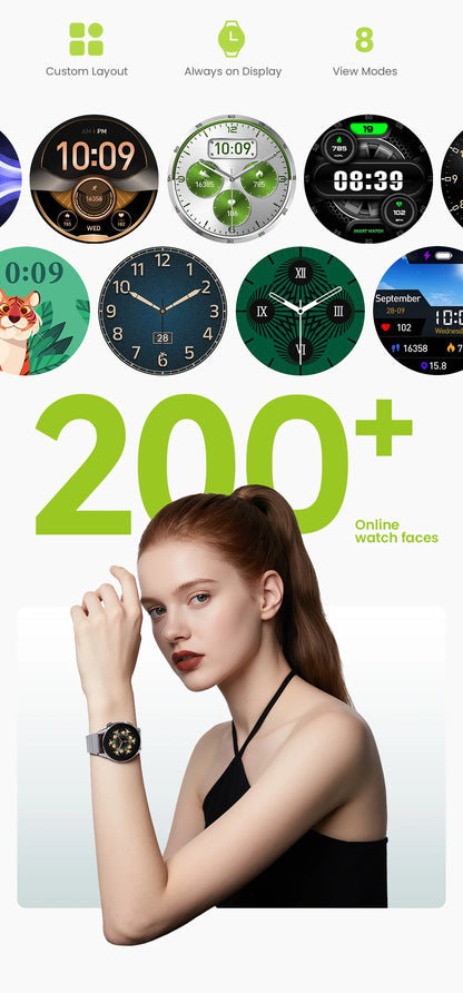 Relógio HAYLOU 4S GPS Smartwatch com Tela HD AMOLED de 1.43”, Posicionamento GPS por 5 Satélites, 120+ Modos de Treino, Relógio Inteligente para Fitness