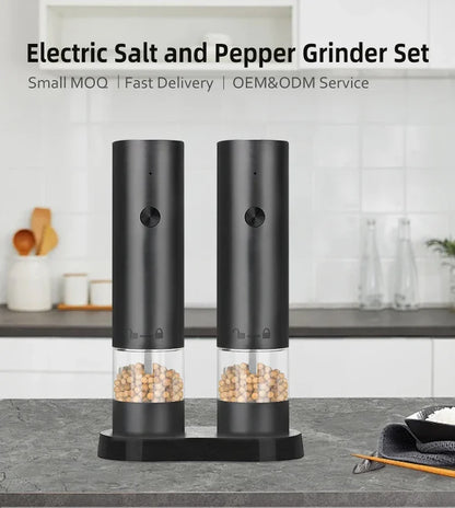 Moedor elétrico recarregável usb de sal e pimenta, aspereza ajustável, grande capacidade, moedores de especiarias automáticos, ferramenta de cozinha