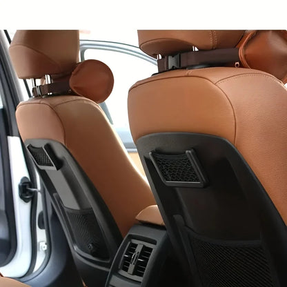 Universal Car Net Pocket Phone Holder Organizer, Saco De Armazenamento, Auto Paste, Acessórios, 20x8cm, 3Pcs