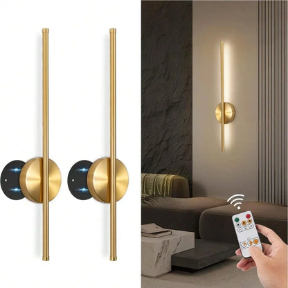 Luminária de parede magnética recarregável 50, preta, dourada, para sala de estar, quarto, corredor, estudo, escada, vestiário, iluminação led, fiação grátis