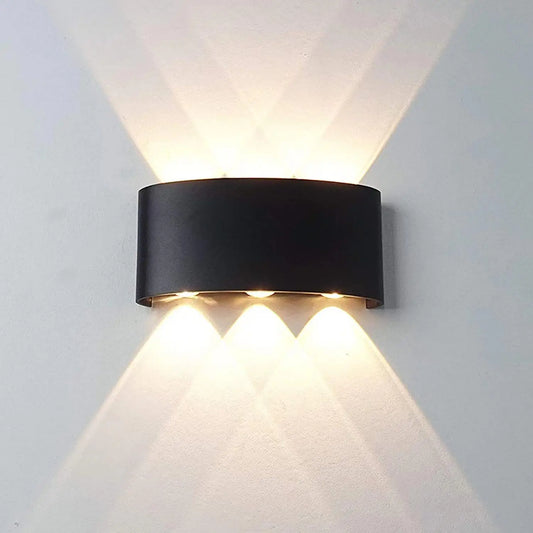 Arandelas de parede led moderna lâmpada ao ar livre interior, branco para cima para baixo luzes de montagem na parede para sala estar corredor decoração do quarto