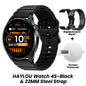 Relógio HAYLOU 4S GPS Smartwatch com Tela HD AMOLED de 1.43”, Posicionamento GPS por 5 Satélites, 120+ Modos de Treino, Relógio Inteligente para Fitness