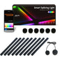 Luz de emenda diy atmosfera luz rgb inteligente luz de parede lâmpada controle voz para sala esports quarto barra decoração luz da noite