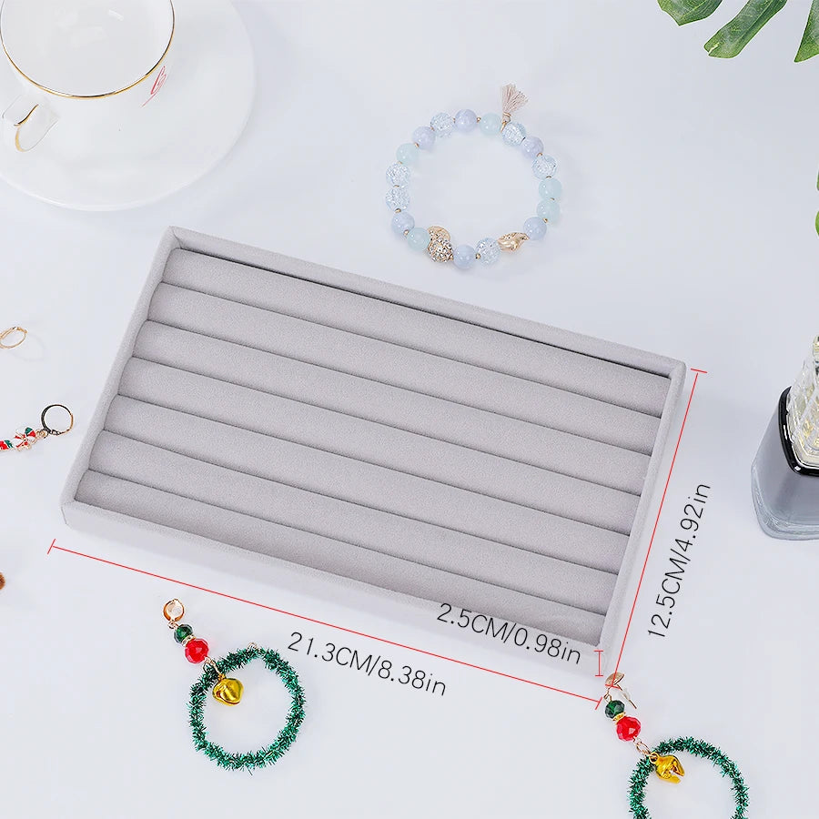 Reunindo Jewelry Box, Jewelry Tray, Adequado para Todos os Tipos de Armazenamento de Jóias, 1Pc