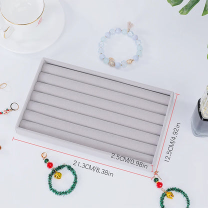 Reunindo Jewelry Box, Jewelry Tray, Adequado para Todos os Tipos de Armazenamento de Jóias, 1Pc