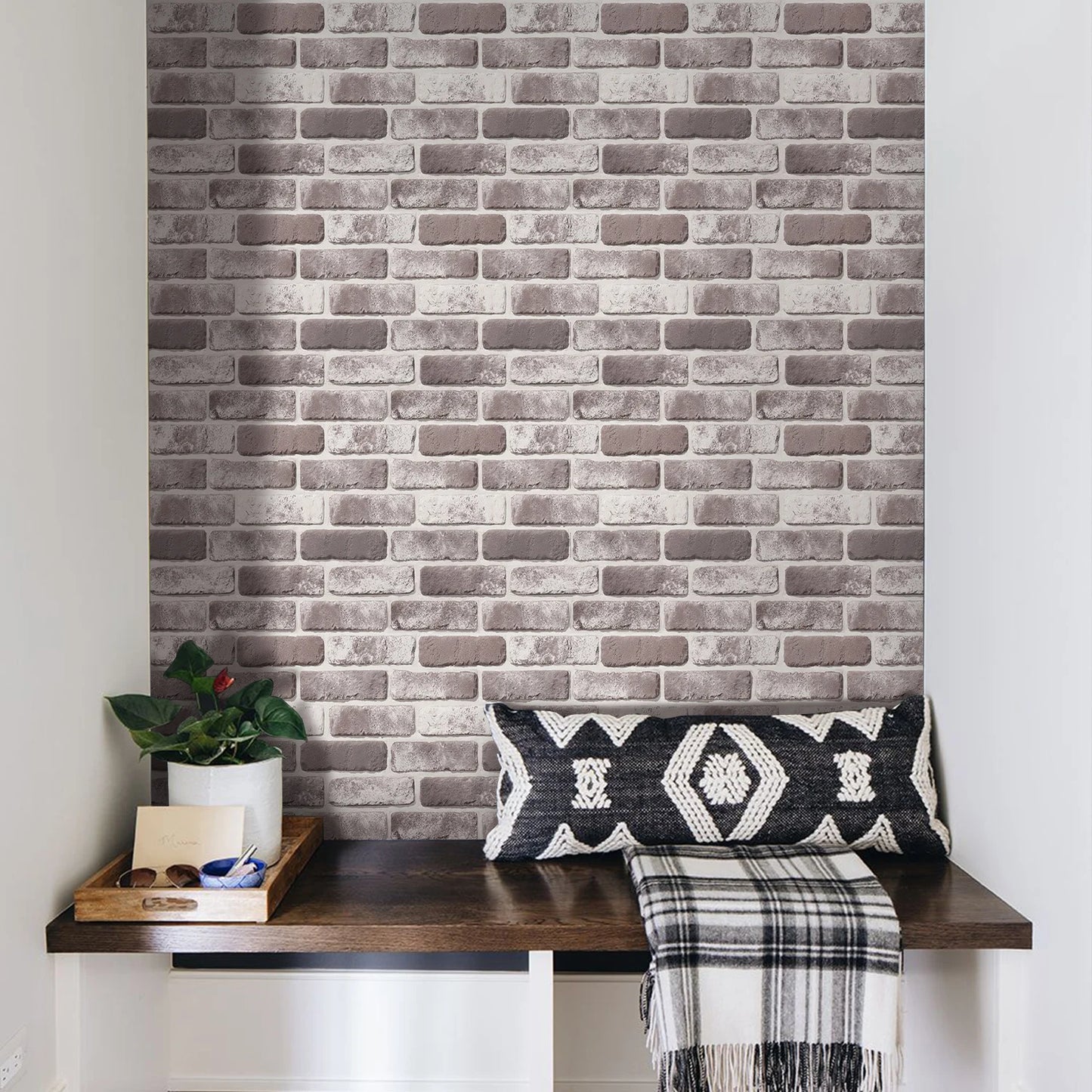 10 painéis de parede 3D descascam e colar, adesivos de parede de tijolo 3D, azulejo adesivo backsplash cozinha, decoração de banheiro