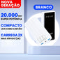 Power Bank 20000mAh Carregador Portátil com Lanterna, Display Digital, Carregamento Rápido para Celular, Viagem