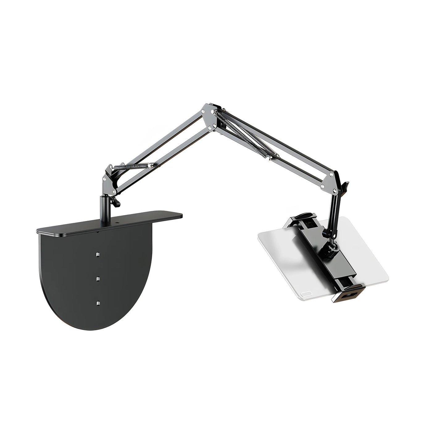 Suporte de Braço Metálico Articulado para Cabeceira - Ajuste 360°, Compatível com Celular e Tablet, Fácil Instalação, Coibeu