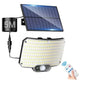 Luz solar ao ar livre super brilhante sensor de movimento solar forte energia led jardim lâmpada parede ip65 à prova dip65 água 3 modo trabalho