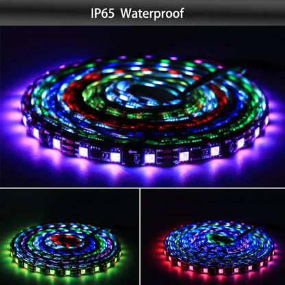 Ws2811 ws2812b ws2813 ws2815 30/60/144 pixels/leds/m 5050 rgbic tira led inteligente ws2812 luz ic endereçável individualmente dc5v/12v