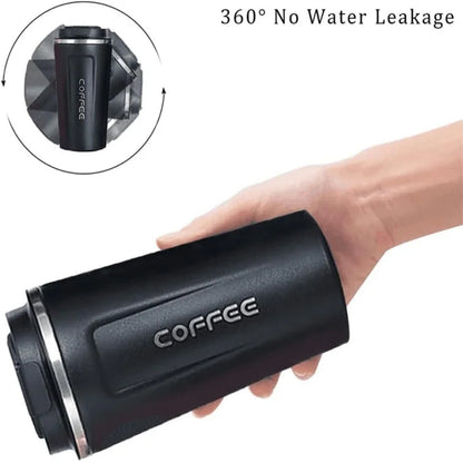 Copo Térmico Portátil de Aço Inoxidável com Medição Inteligente de Temperatura, Garrafa Térmica Isolada para Bebidas Quentes