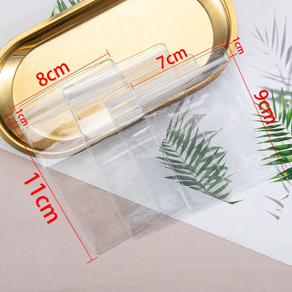 20 pçs malotes de jóias transparentes anti-oxidação zip lock sacos de armazenamento para brinco colar pulseira diy exibição embalagem