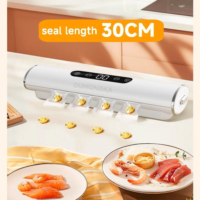 Máquina seladora de cozinha a vácuo profissional, seladora para alimentos, produtos, embalagem de cozinha, selante de saco plástico