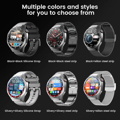 2025new para android e ios relógio inteligente masculino tela amoled gps trajetória de movimento freqüência cardíaca bluetooth chamadas smartwatch à prova dwaterproof água