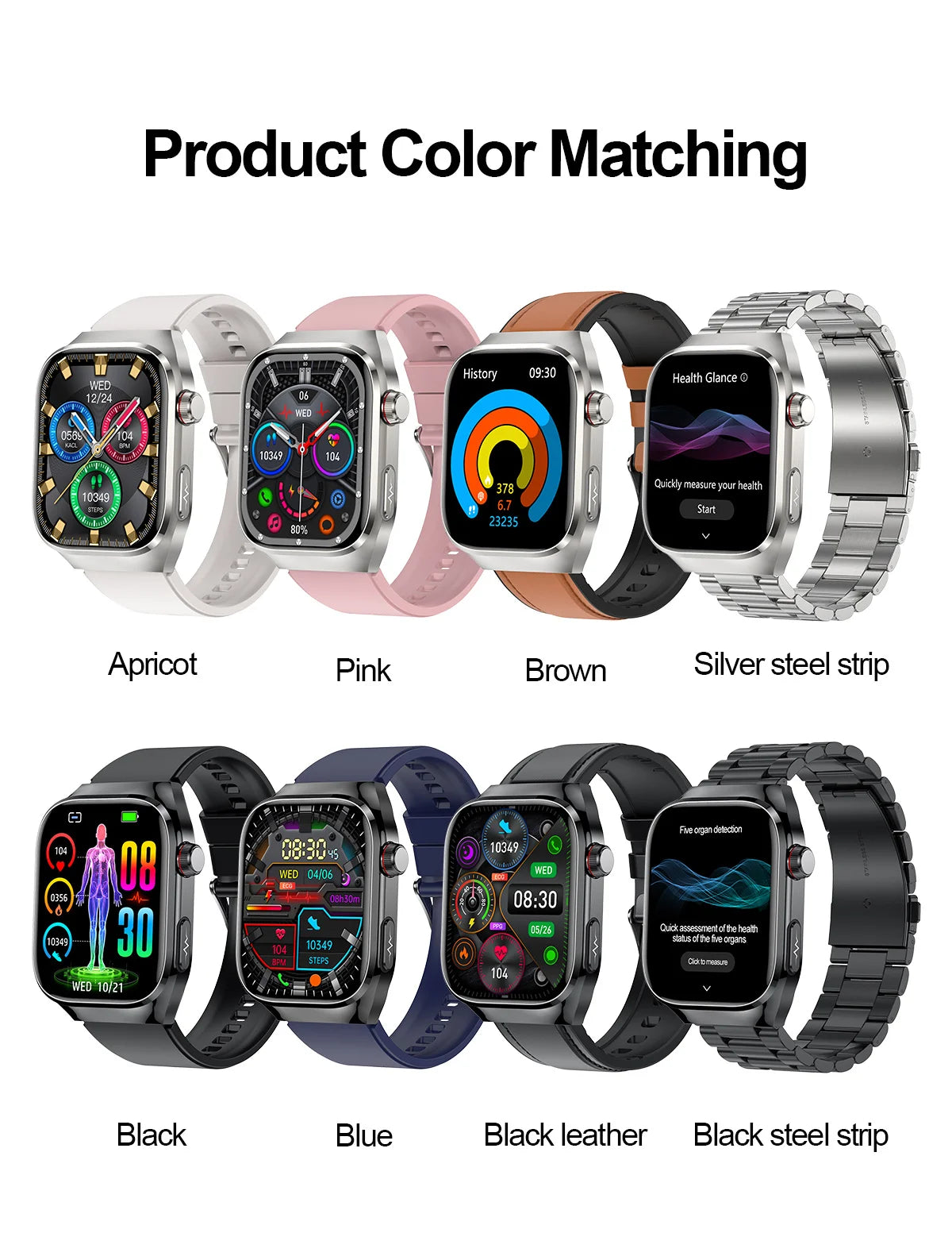 2025new micro exame físico relógio inteligente para homens ácido úrico gordura corporal cinco órgãos relógios de saúde bluetooth chamada smartbracelet