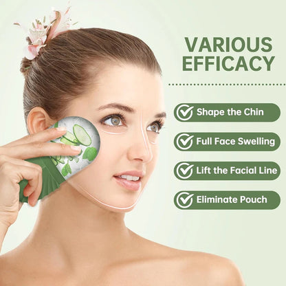 Rolo De Rosto De Gelo Para Massagem De Beleza, Molde De Cubo De Gelo De Silicone para Inchado Dos Olhos, Rolo Facial, Poros De Encolher