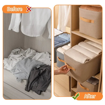 Engrossar roupas organizador calças camisola armários de armazenamento gavetas organizador jeans caixa de armazenamento guarda-roupa organizadores de armazenamento de roupas