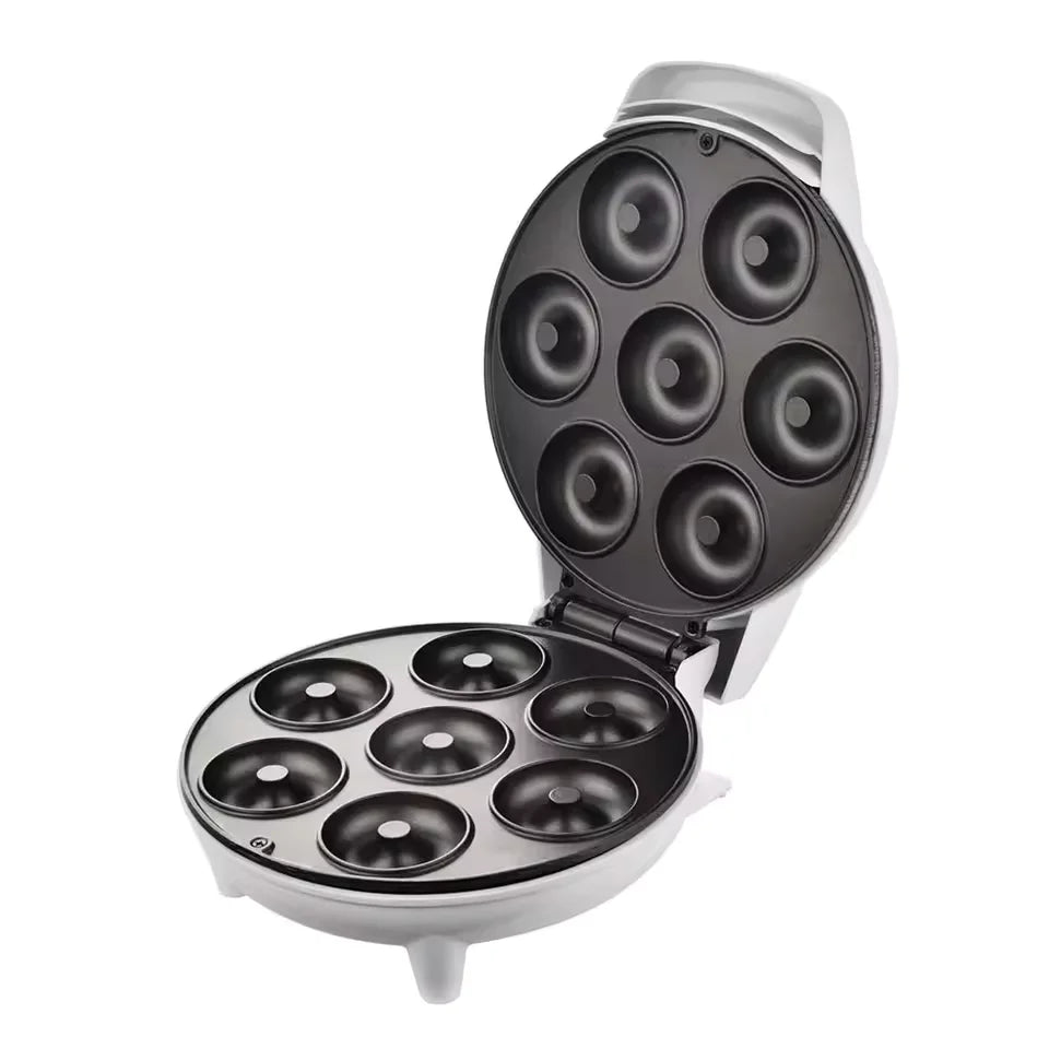 Máquina Elétrica de Fazer Mini Donuts Brazi com Aquecimento Dupla Face e Revestimento Antiaderente para Café da Manhã, Sobremesas, Lanches, Festas em Família e Padarias