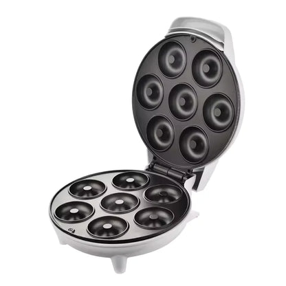 Máquina Elétrica de Fazer Mini Donuts Brazi com Aquecimento Dupla Face e Revestimento Antiaderente para Café da Manhã, Sobremesas, Lanches, Festas em Família e Padarias