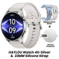 Relógio HAYLOU 4S GPS Smartwatch com Tela HD AMOLED de 1.43”, Posicionamento GPS por 5 Satélites, 120+ Modos de Treino, Relógio Inteligente para Fitness