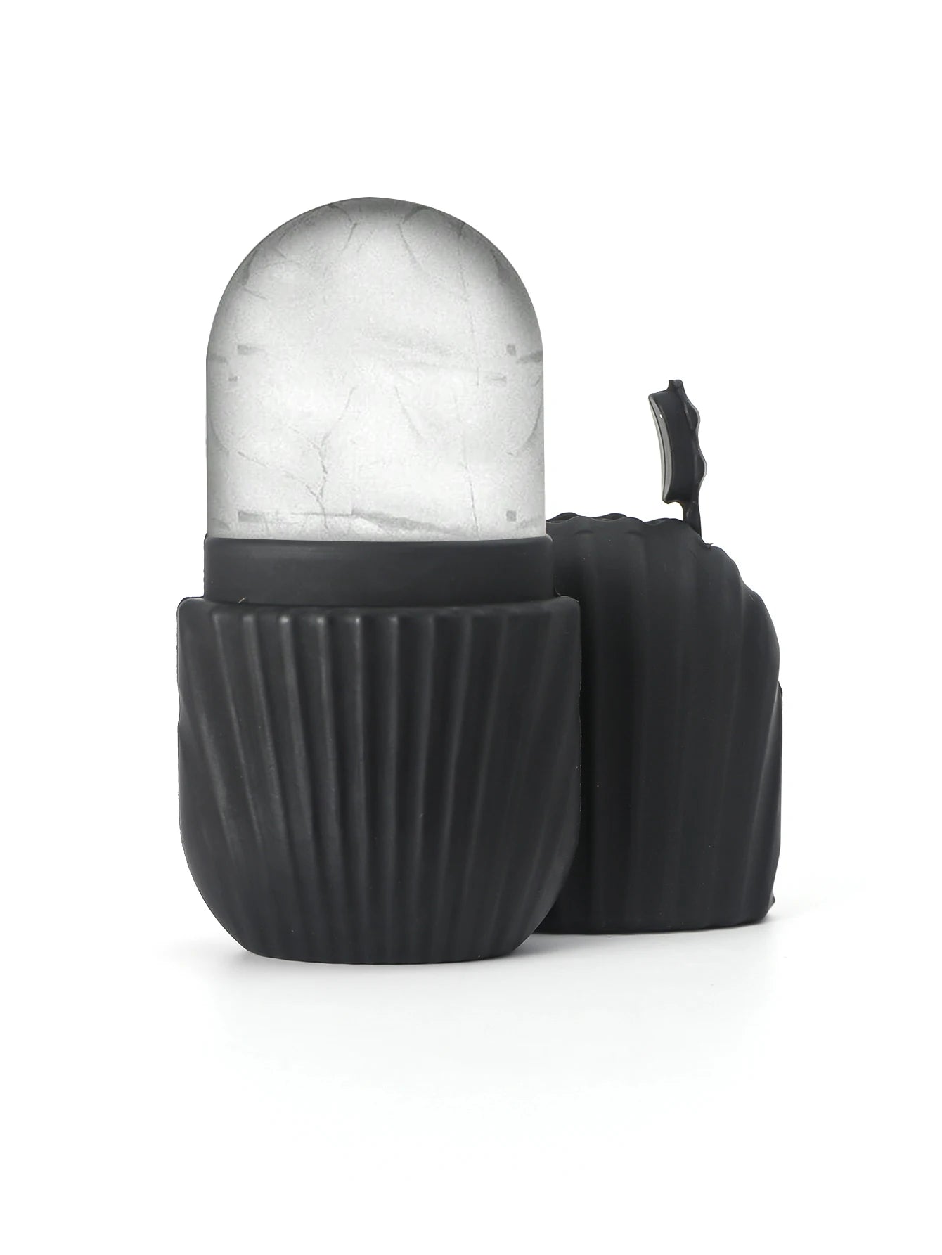Massageador de rolo de gelo de silicone para rosto, olhos - cuidados naturais da pele, resfriamento e eliminação de bolsas para os olhos, reutilizáveis e calmante