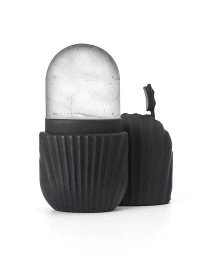Massageador de rolo de gelo de silicone para rosto, olhos - cuidados naturais da pele, resfriamento e eliminação de bolsas para os olhos, reutilizáveis e calmante
