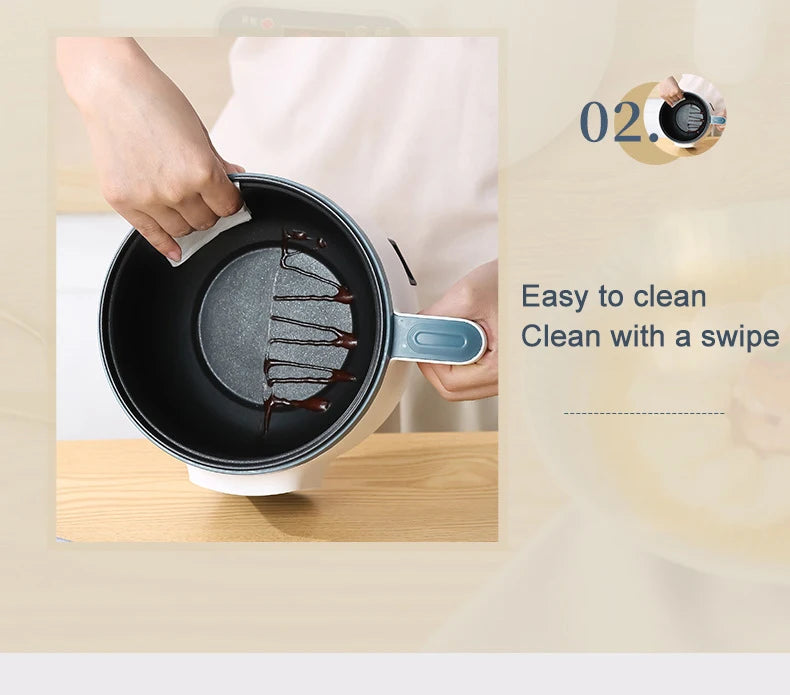 Panela elétrica de arroz 1,7l, camada dupla única, 220v, multifogão, antiaderente, mecânica inteligente, multicooker, panela de arroz no vapor para casa