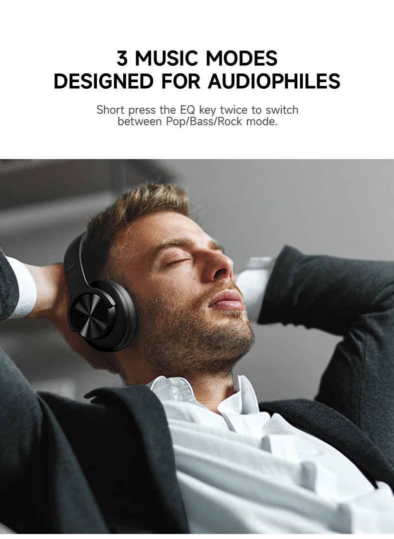 Picun b8 fones de ouvido bluetooth 120h playtime fone de ouvido sem fio bluetooth 3eq modo baixa latência chamadas mãos-livres sobre fones de ouvido