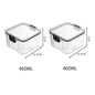 Frasco de armazenamento de alimentos selado transparente Organizador de cozinha de plástico Tanque Multigrain Frascos selados secos empilháveis Conjunto de 5pcs