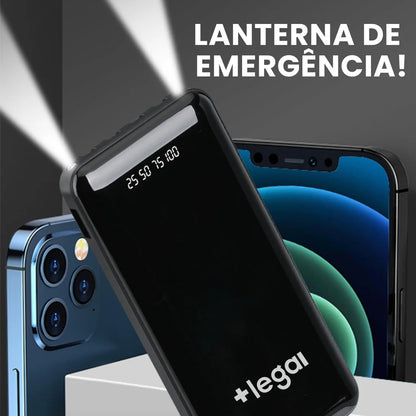 Power Bank 20000mAh Carregador Portátil Rápido, Design Estético em Formato de Favo de Mel para Celular e Viagem