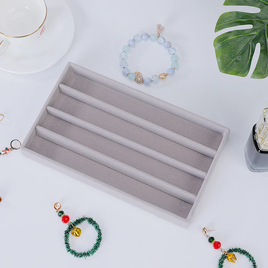 Reunindo Jewelry Box, Jewelry Tray, Adequado para Todos os Tipos de Armazenamento de Jóias, 1Pc