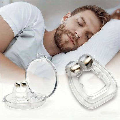 Kit 4 Clipe Nasal Anti Ronco e Apneia Dilatador Magnético