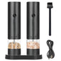 Moedor elétrico recarregável usb de sal e pimenta, aspereza ajustável, grande capacidade, moedores de especiarias automáticos, ferramenta de cozinha
