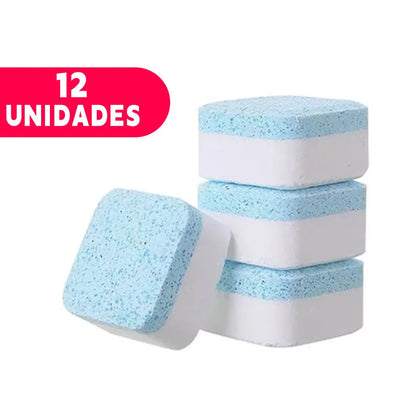 Pastilhas Efervescentes para Limpeza de Máquinas de Lavar Roupa Multifuncionais para Modelos Frontais ou de Superior