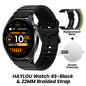 Relógio HAYLOU 4S GPS Smartwatch com Tela HD AMOLED de 1.43”, Posicionamento GPS por 5 Satélites, 120+ Modos de Treino, Relógio Inteligente para Fitness