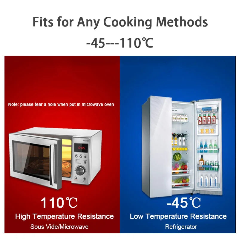 Sacos de embalagem de armazenamento a vácuo de alimentos para aferidor a vácuo carne frutas vegetais sous vide saco de cozinha 12/15/20/25/28cm 500cm/rolo