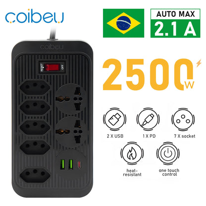 Estenção de tomadas，Filtro de linha，Extensão tomada，Extensão elétrica，Tomada usb，Filtro de linha de tomada，Extensao eletrica，10A
