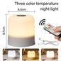 Ggbingo toque luz da noite recarregável controle remoto luz da noite rgb regulável candeeiro de mesa luz ambiente para o quarto sala estar