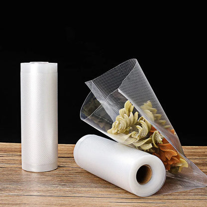 Sacos de embalagem de armazenamento a vácuo de alimentos para aferidor a vácuo carne frutas vegetais sous vide saco de cozinha 12/15/20/25/28cm 500cm/rolo