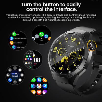 2025new para android e ios relógio inteligente masculino tela amoled gps trajetória de movimento freqüência cardíaca bluetooth chamadas smartwatch à prova dwaterproof água