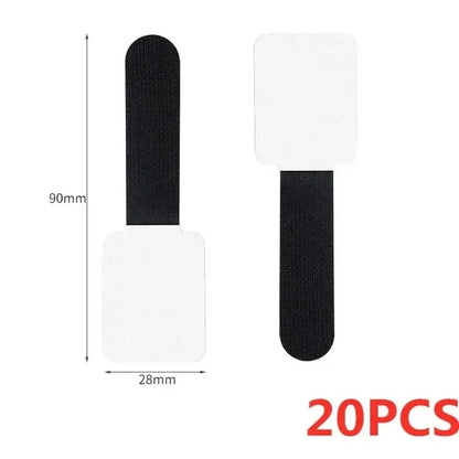 Releasable Nylon Abraçadeiras, Loop Reutilizável, Hoop Tape, Correias Laço, Mouse, Fones de ouvido, Gerenciamento de fio, 20 pcs, 10 pcs, 5pcs