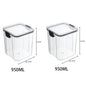 Frasco de armazenamento de alimentos selado transparente Organizador de cozinha de plástico Tanque Multigrain Frascos selados secos empilháveis Conjunto de 5pcs