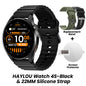 Relógio HAYLOU 4S GPS Smartwatch com Tela HD AMOLED de 1.43”, Posicionamento GPS por 5 Satélites, 120+ Modos de Treino, Relógio Inteligente para Fitness