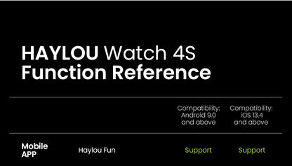 Relógio HAYLOU 4S GPS Smartwatch com Tela HD AMOLED de 1.43”, Posicionamento GPS por 5 Satélites, 120+ Modos de Treino, Relógio Inteligente para Fitness