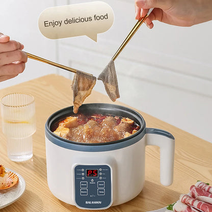 Panela elétrica de arroz 1,7l, camada dupla única, 220v, multifogão, antiaderente, mecânica inteligente, multicooker, panela de arroz no vapor para casa