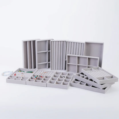 Reunindo Jewelry Box, Jewelry Tray, Adequado para Todos os Tipos de Armazenamento de Jóias, 1Pc