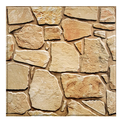 Painéis de parede de pedra falsa 3D, Peel and Stick Tile, Adesivo decorativo de parede, Auto-adesivo, 1 pc, 10pcs