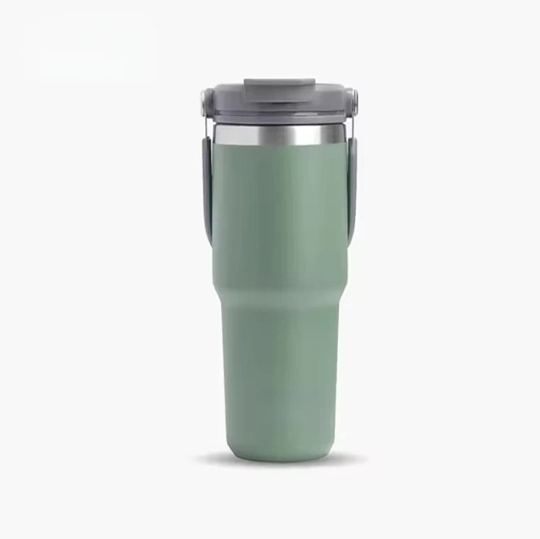 Copo Térmico de Viagem 600ML em Aço Inoxidável com Parede Dupla e Isolamento a Vácuo