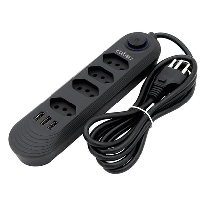 Extensão tomada,Extensão elétrica,Tomada usb,Filtro de linha de tomada,Regua tomadas de energia,Extensao eletrica,110-220V,10A